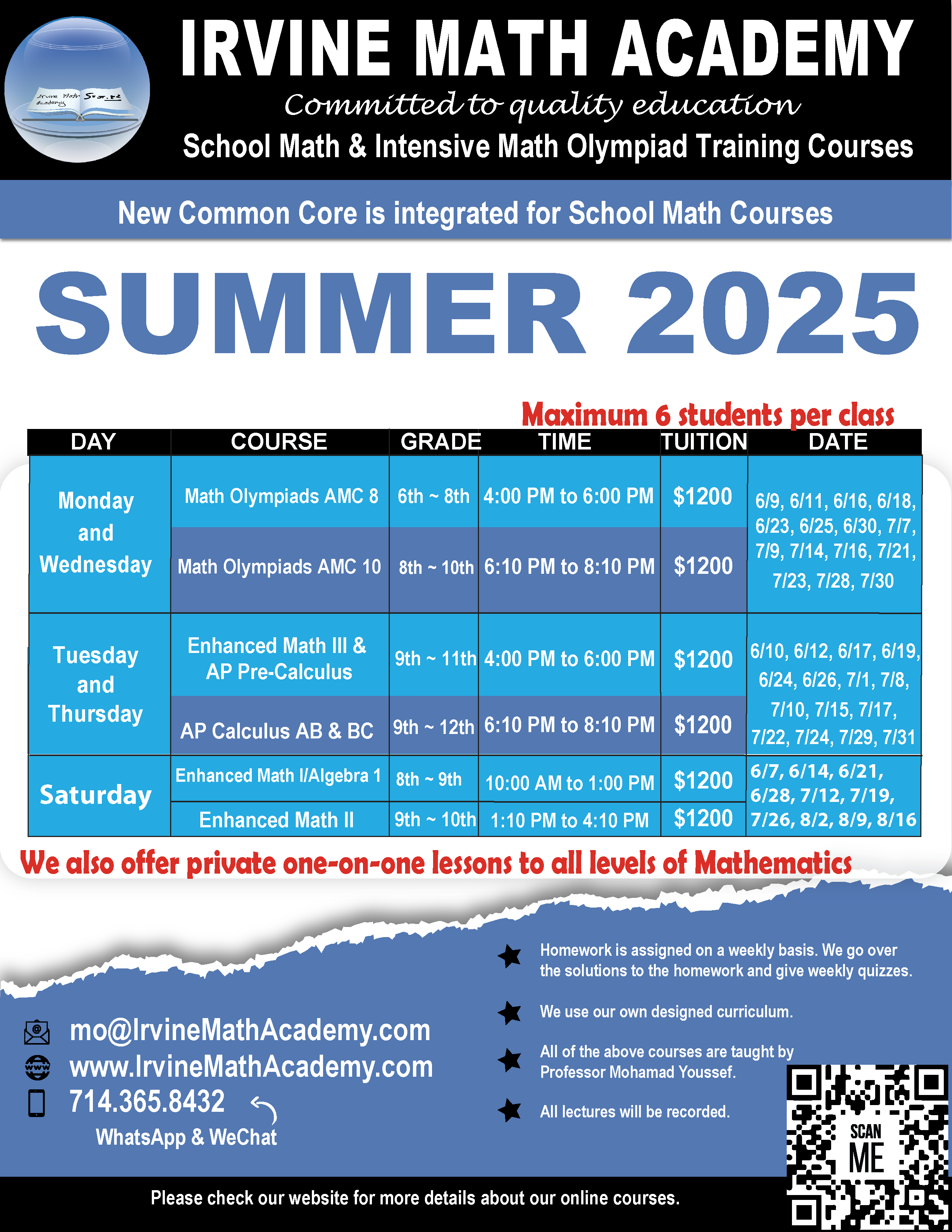 Summer2024 Schedule
